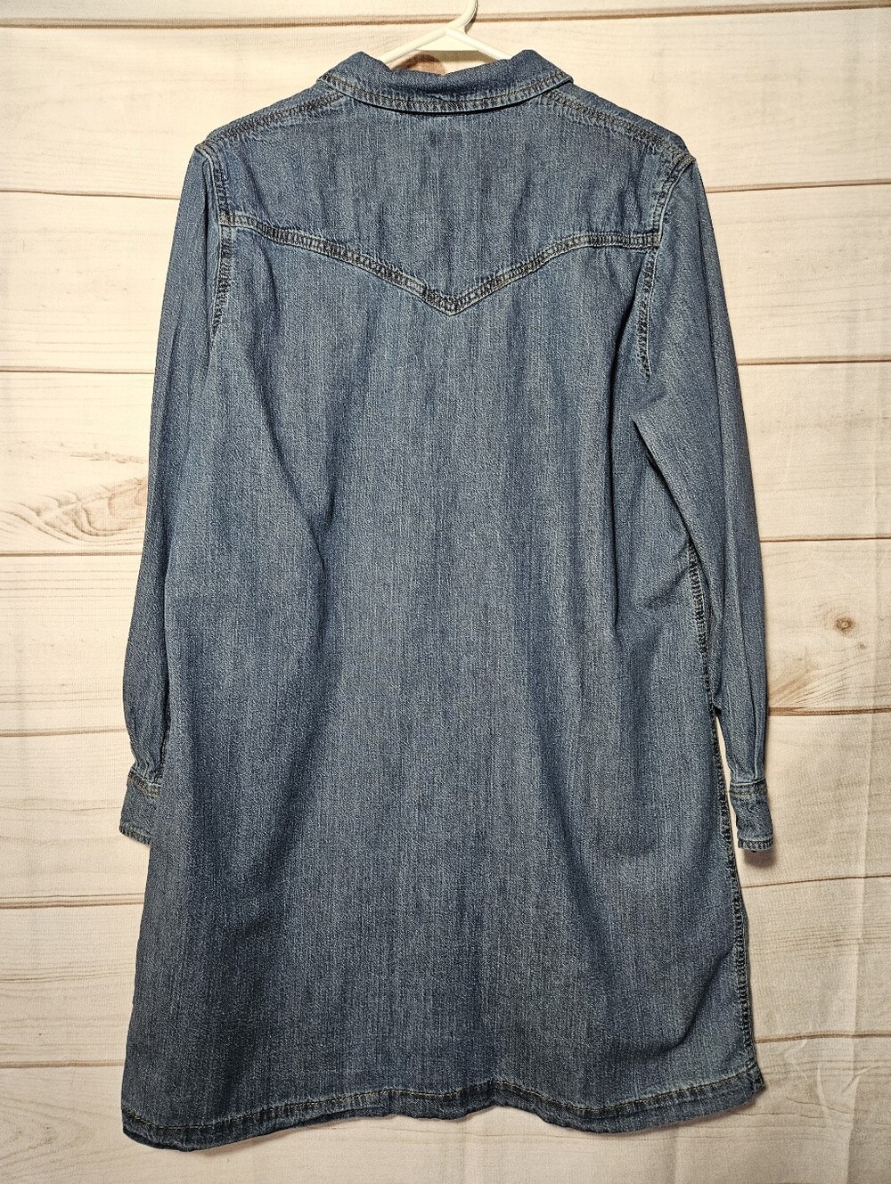 Lee Heritage Western Denim Shirt Dress XL - Picture 4 of 6